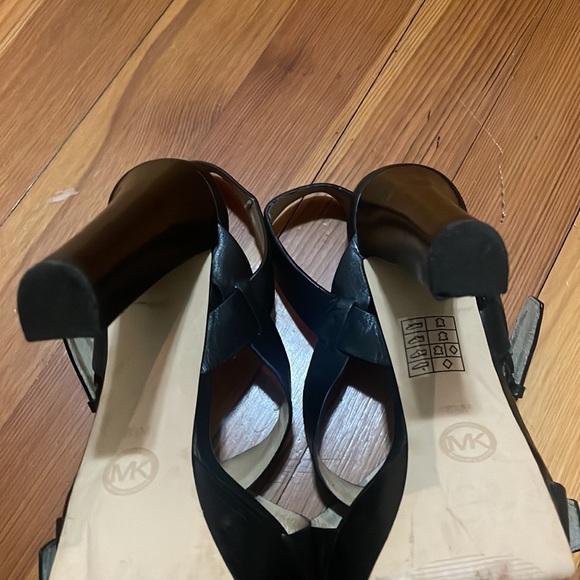 Michael Kors Black Evie Platform Heels - Picture 5 of 8